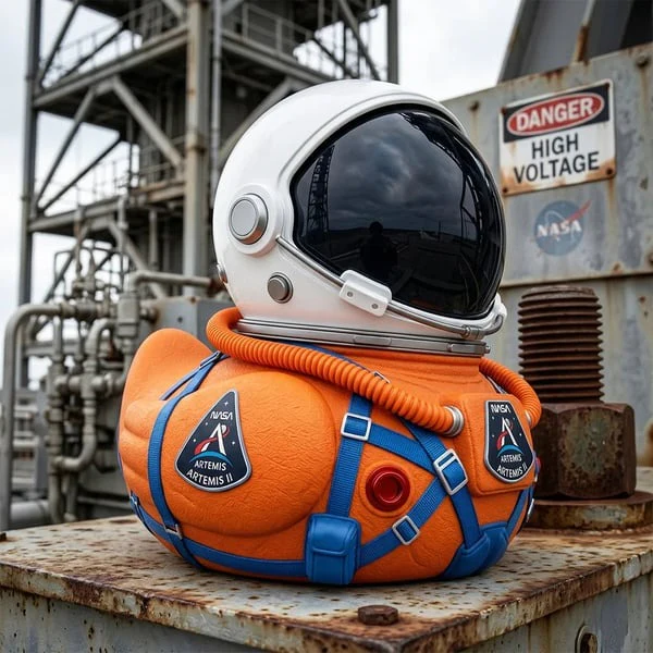 🔥Limited Edition Artemis II Mission Moon Launch Commemorative Astronaut Duck - Image 6