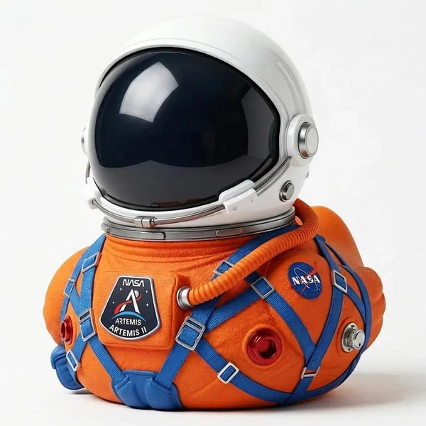 🔥Limited Edition Artemis II Mission Moon Launch Commemorative Astronaut Duck - Image 8