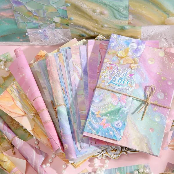 🎁Last Day 49% OFF-🌺160-sheet pearlescent scrapbook pape - Image 6