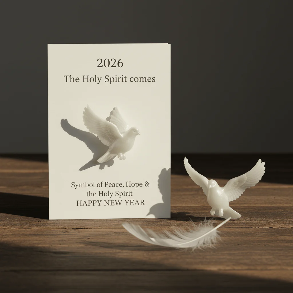 🍀Symbol of God's Peace: Handcrafted White Dove Sculpture for Home, Altar & Prayer 🕊️ - Image 3