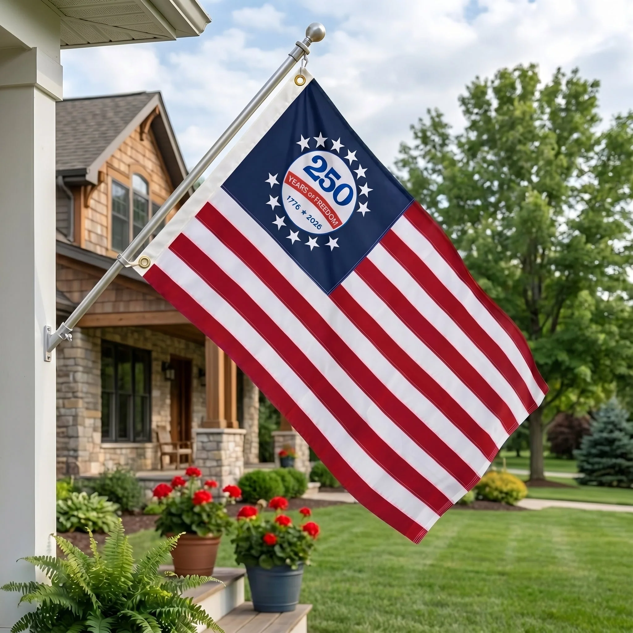 250 Years of Freedom Patriotic Eagle Flag 1776 - 2026 - Image 2
