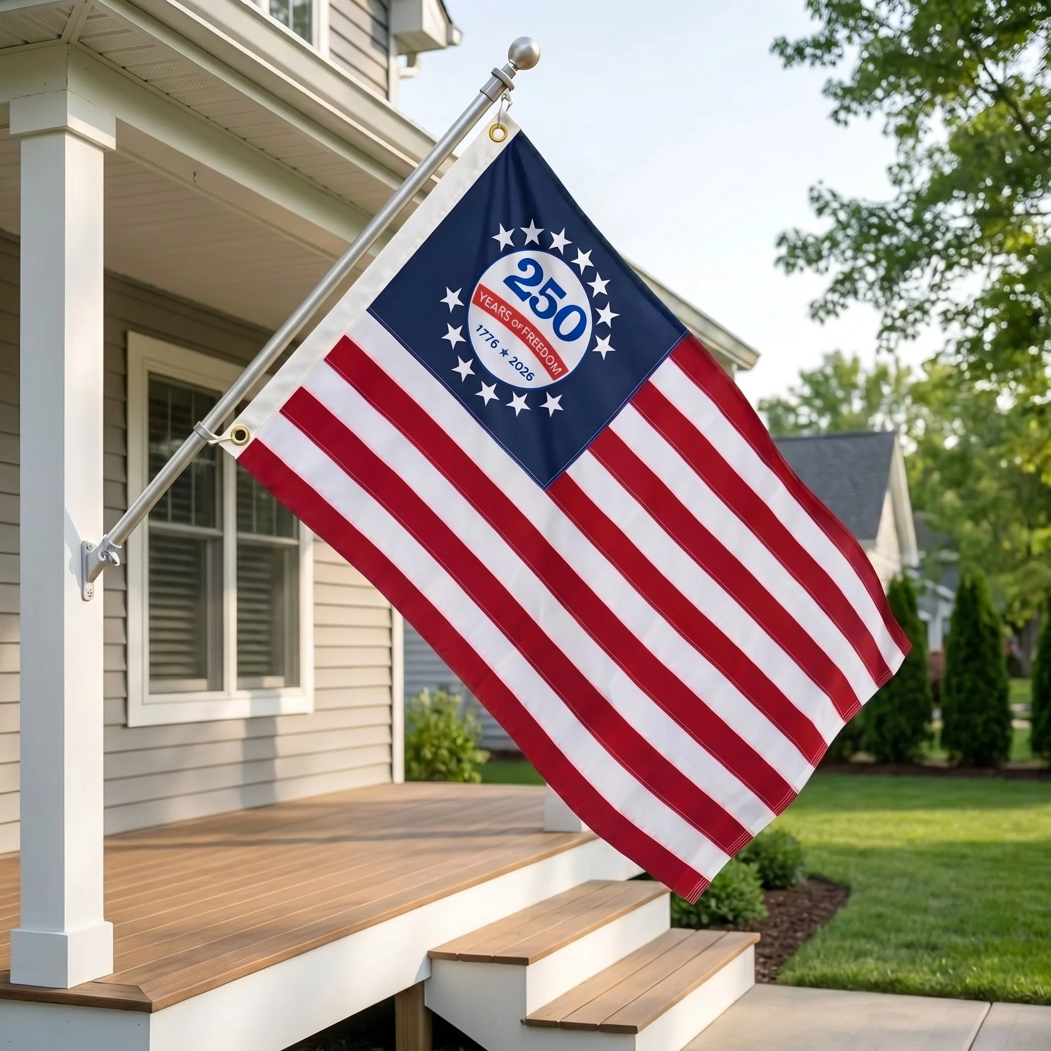 250 Years of Freedom Patriotic Eagle Flag 1776 - 2026 - Image 3