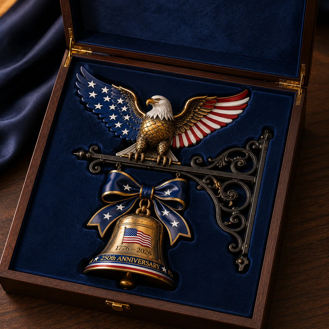 šš Ring in the Semiquincentennial: 1776-2026 "Spirit of Liberty" Eagle Bell - Image 9