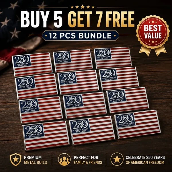 ⚡️Independence Day 50% OFF- ★250th Anniversary Metal Flag Emblem★ - Image 2