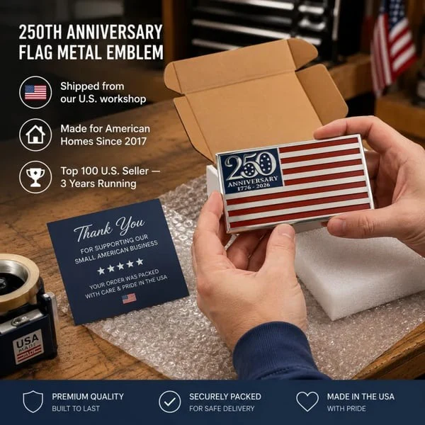 ⚡️Independence Day 50% OFF- ★250th Anniversary Metal Flag Emblem★ - Image 6
