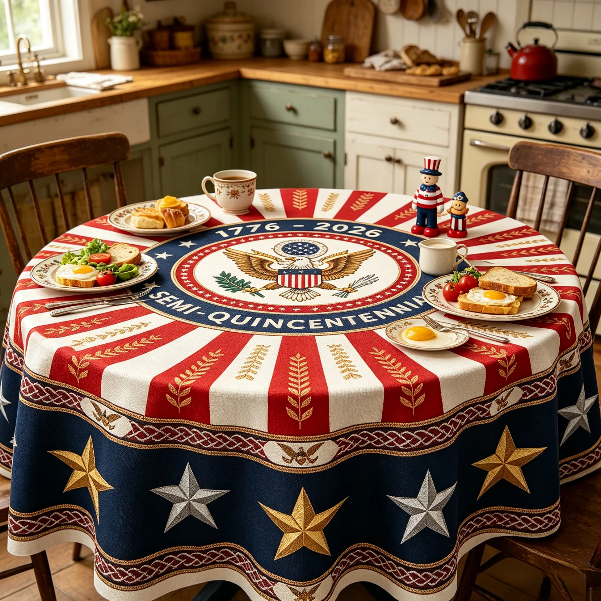 🎉 America’s 250th Semi-Quincentennial Commemorative Tablecloth - Image 4