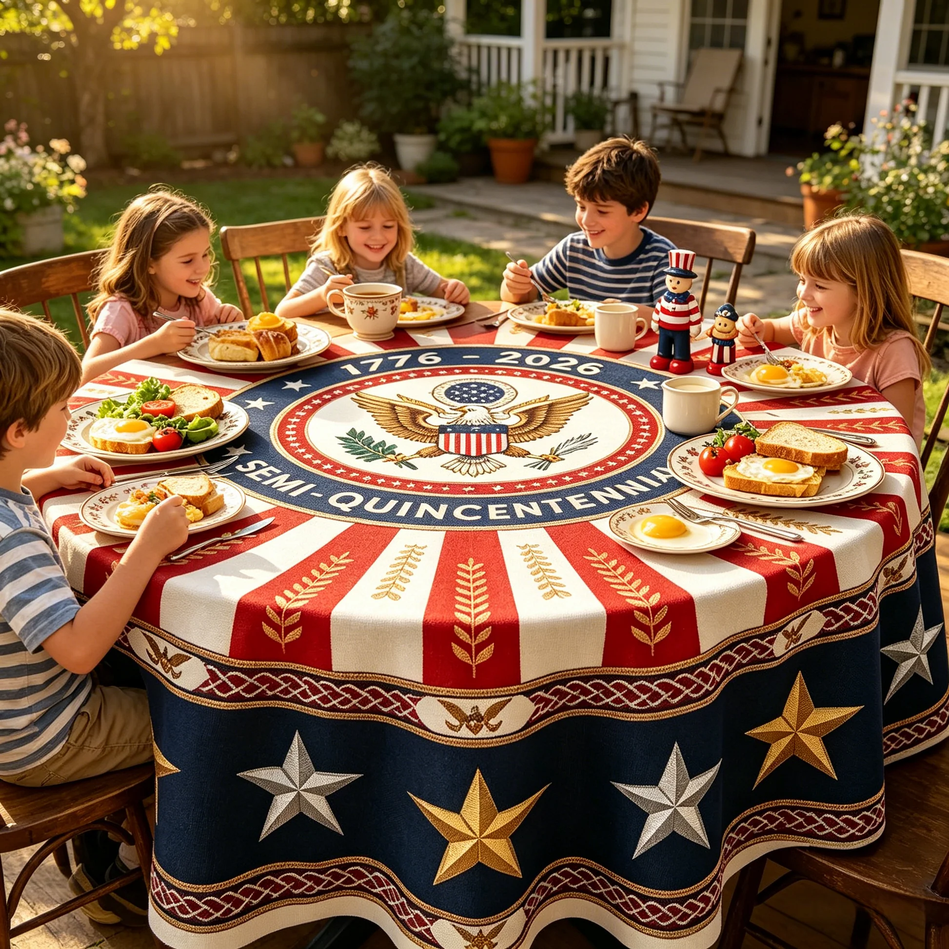 🎉 America’s 250th Semi-Quincentennial Commemorative Tablecloth - Image 5