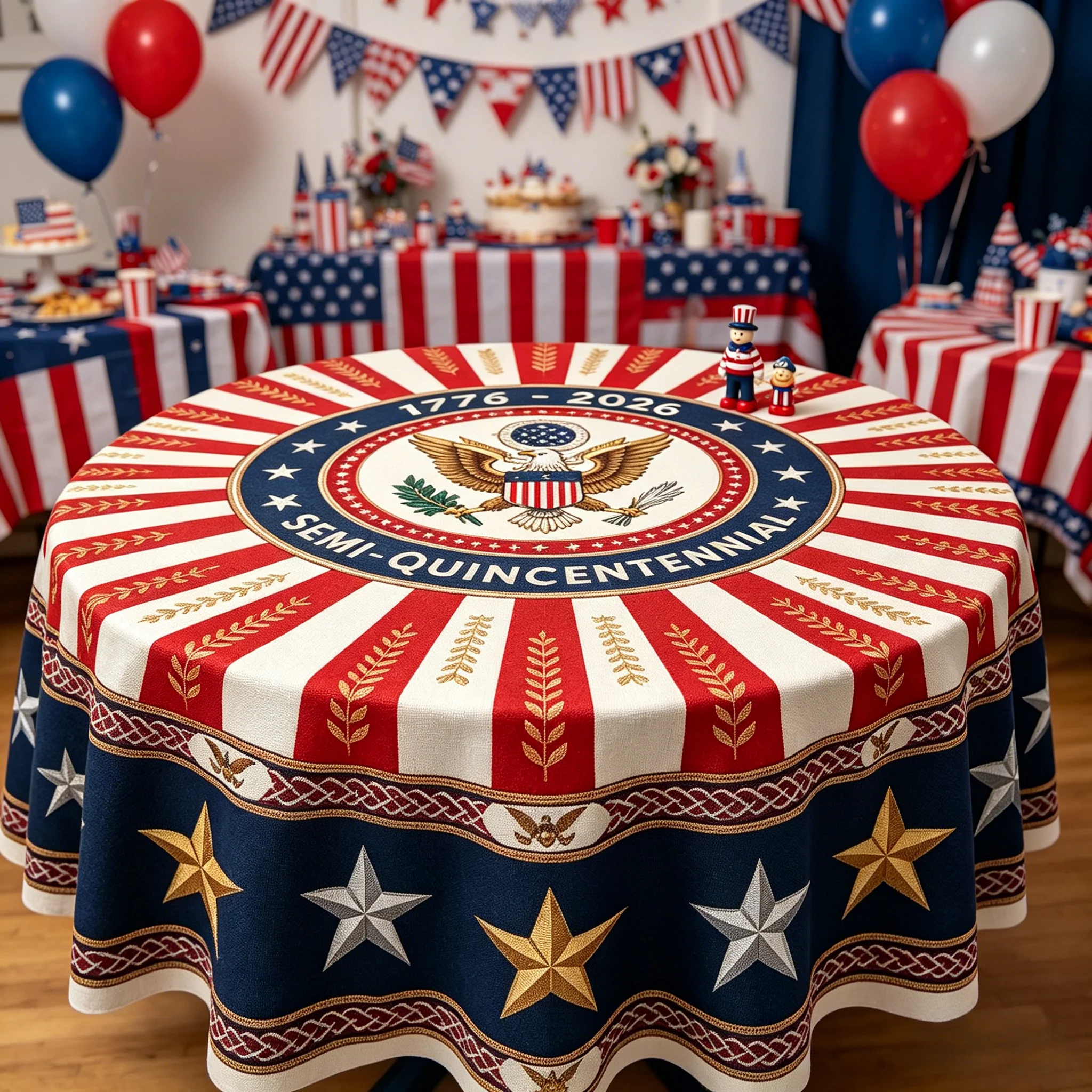 🎉 America’s 250th Semi-Quincentennial Commemorative Tablecloth - Image 6