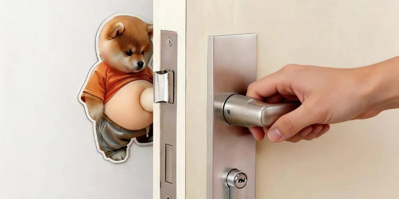 3D Cute Shiba Inu Self-Adhesive Door Stopper & Stress Ball - Image 12
