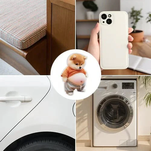 3D Cute Shiba Inu Self-Adhesive Door Stopper & Stress Ball - Image 13