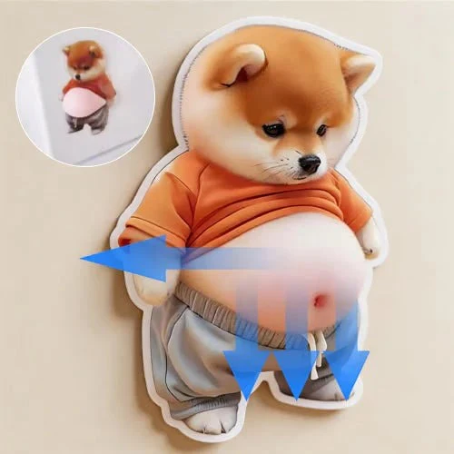 3D Cute Shiba Inu Self-Adhesive Door Stopper & Stress Ball - Image 15