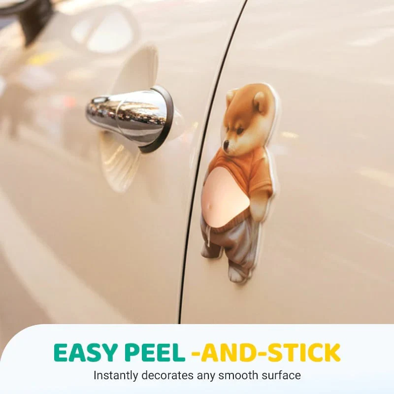 3D Cute Shiba Inu Self-Adhesive Door Stopper & Stress Ball - Image 4
