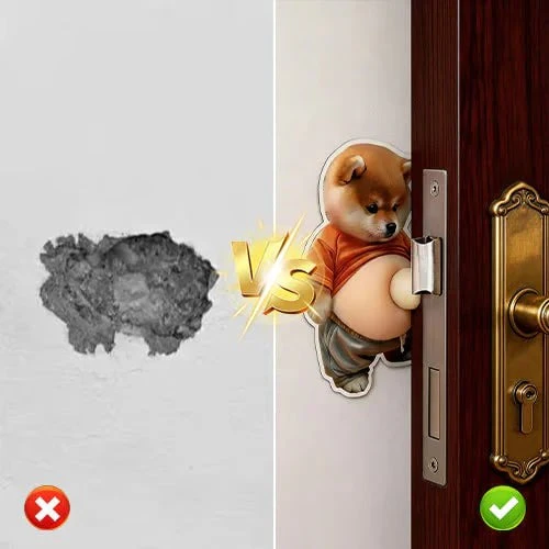 3D Cute Shiba Inu Self-Adhesive Door Stopper & Stress Ball - Image 6