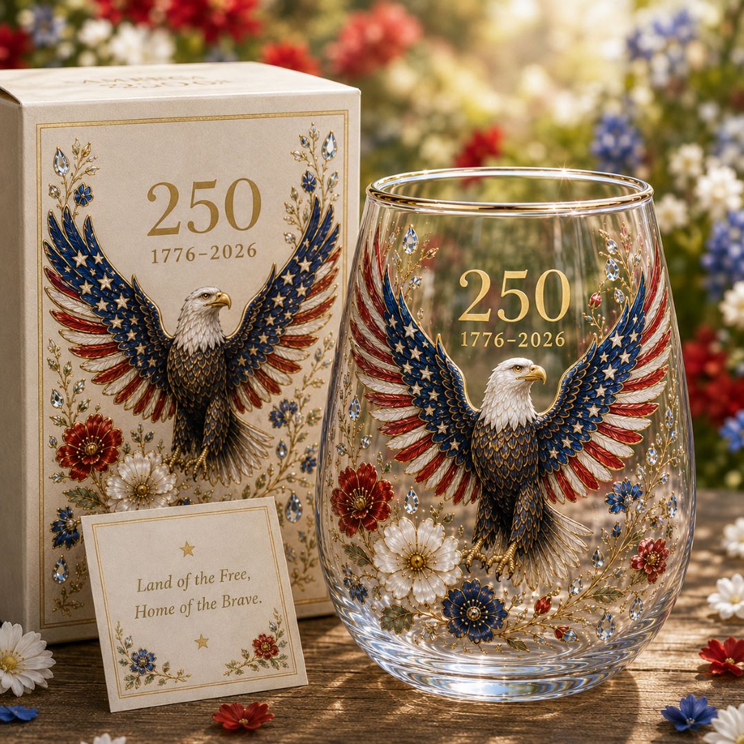 🦅America 250 Eagle Glass Tumbler - Image 12