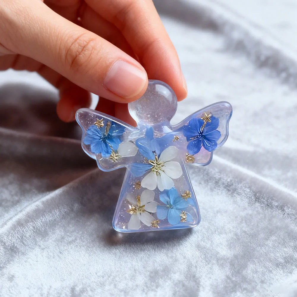 Angel & Cross Pray Ornament (With Card): Tender Devotion for Quiet Moments - Image 3