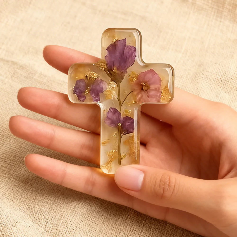 Angel & Cross Pray Ornament (With Card): Tender Devotion for Quiet Moments - Image 5
