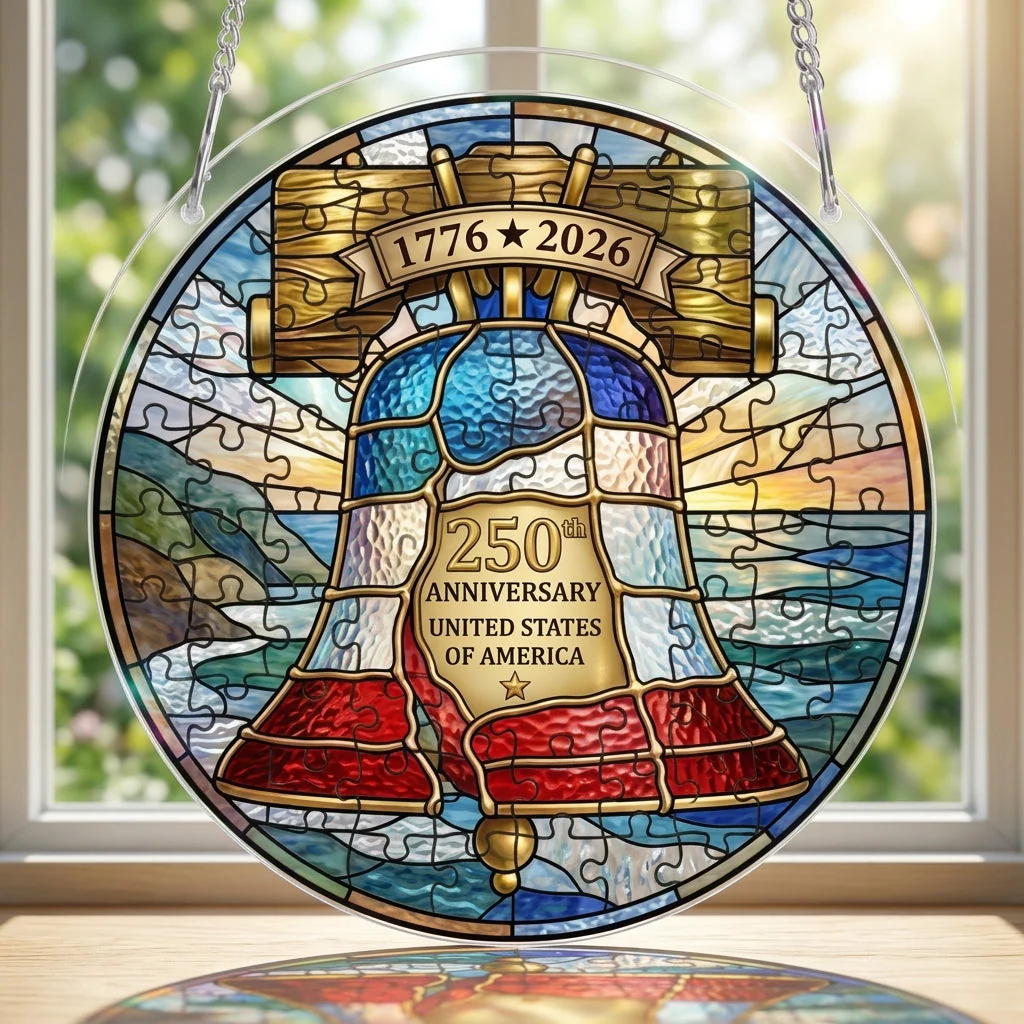 🔥LAST DAY 50% OFF🔥 - 250th Anniversary United States Stained Glass Puzzle - Image 2