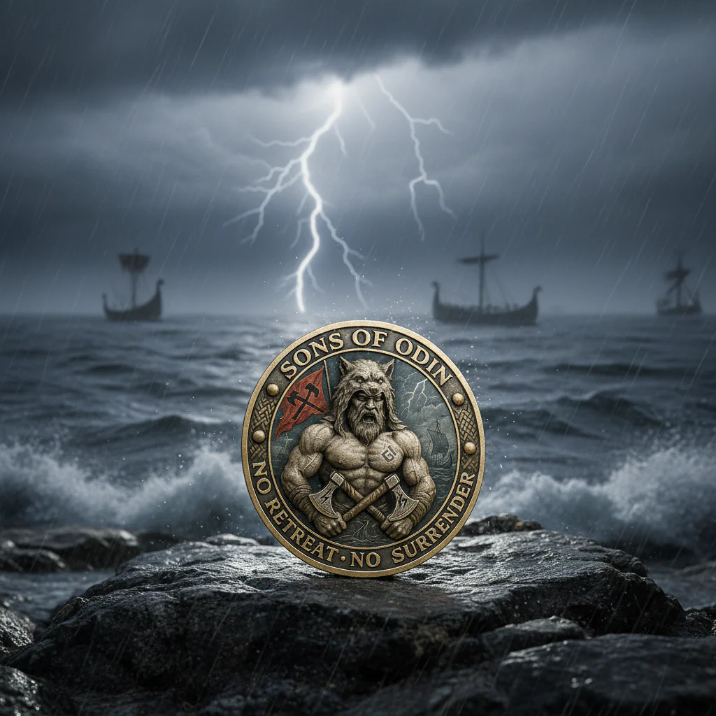 SONS OF ODIN – Berserker Spirit Challenge Coin - Image 3