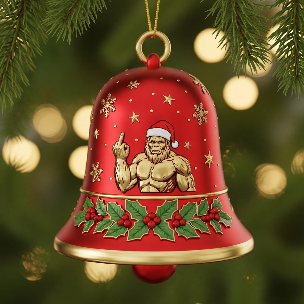 🌲Christmas Gifts--Bigfoot Christmas Bell Ornamen - Image 2