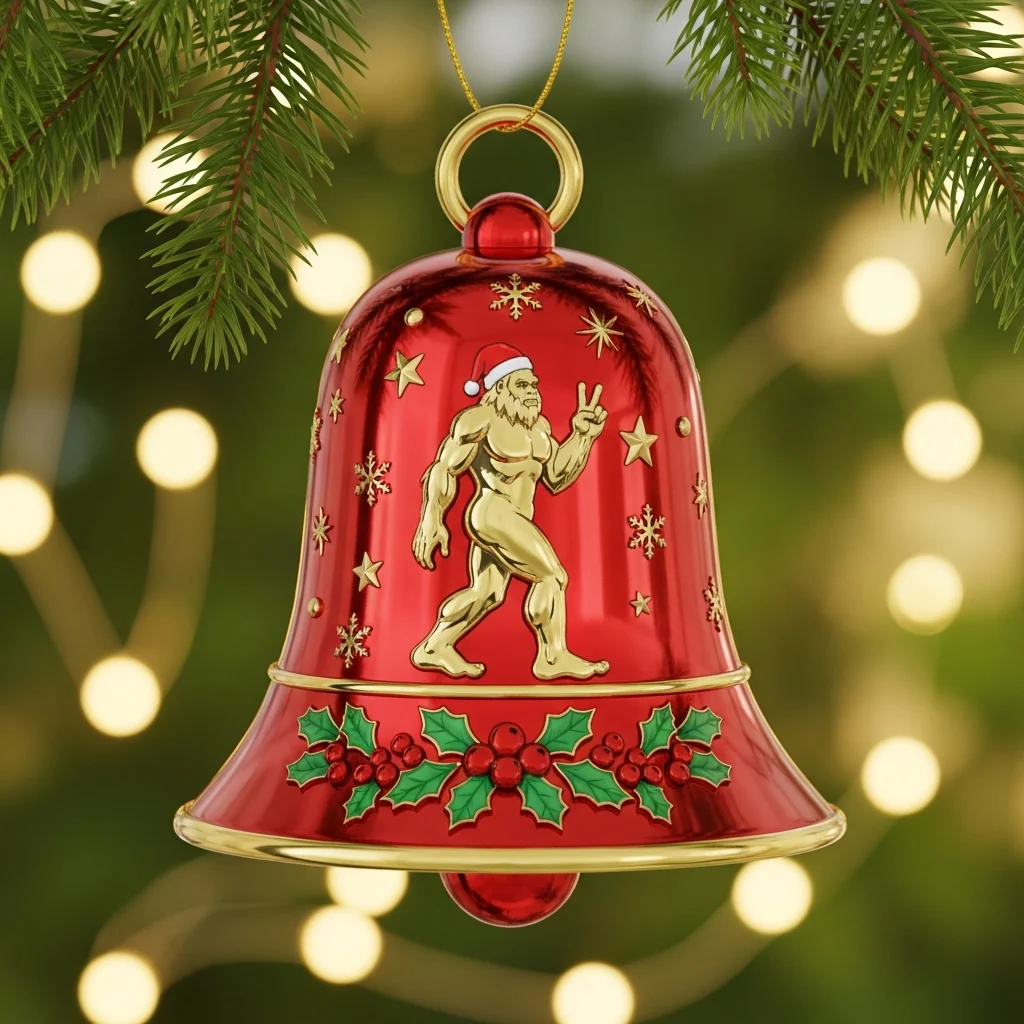 🌲Christmas Gifts--Bigfoot Christmas Bell Ornamen - Image 3