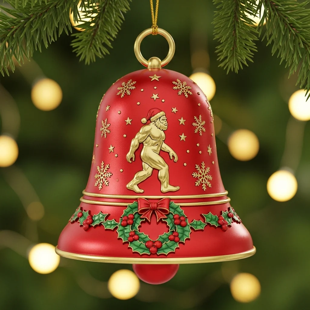 🌲Christmas Gifts--Bigfoot Christmas Bell Ornamen - Image 6