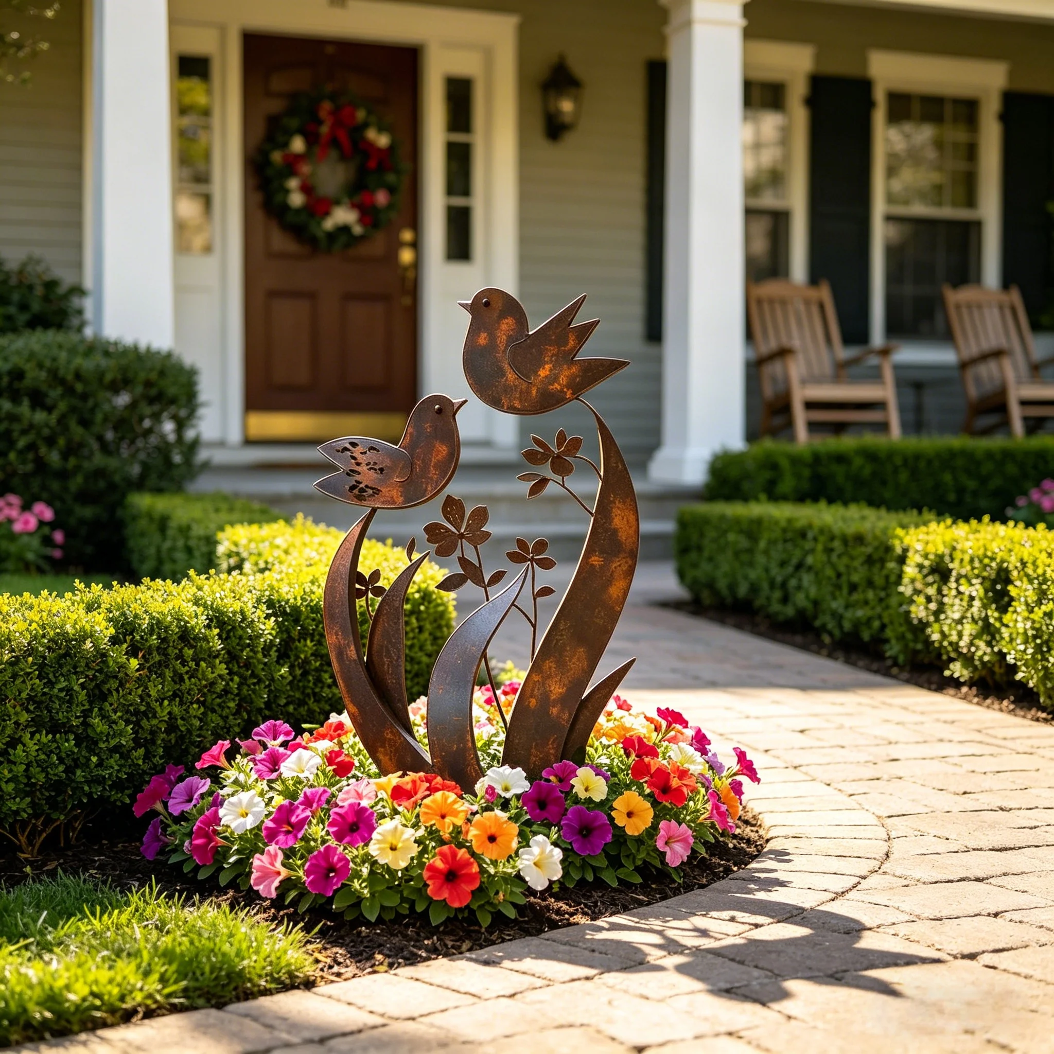 🦋2026 Mother's Day Gifts 50% Off--💖🎁Bird & Wildflower Metal Garden Stake - Image 3