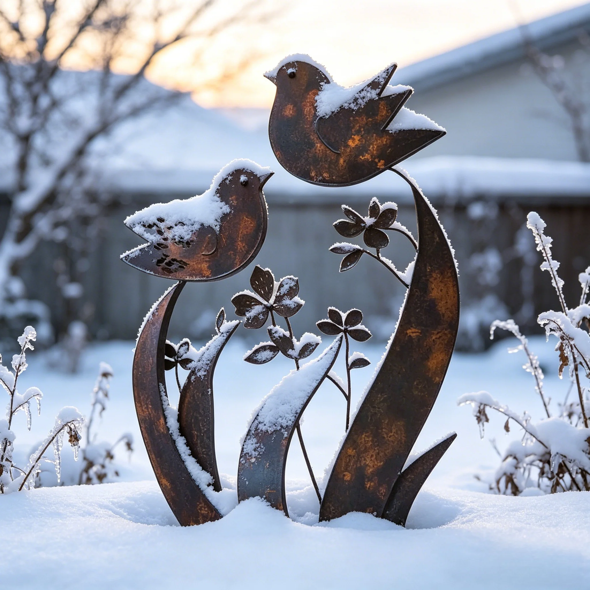 🦋2026 Mother's Day Gifts 50% Off--💖🎁Bird & Wildflower Metal Garden Stake - Image 4