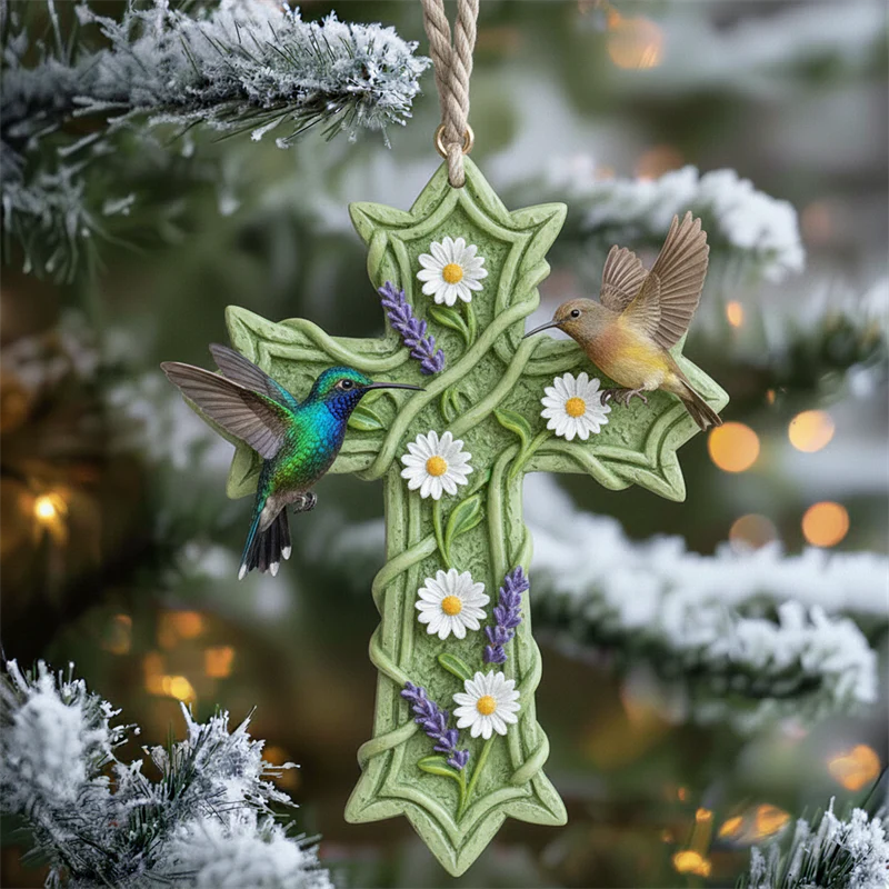 🐦Birdsong and the Light of Faith: Exquisite Cross Ornament Collection - Image 10