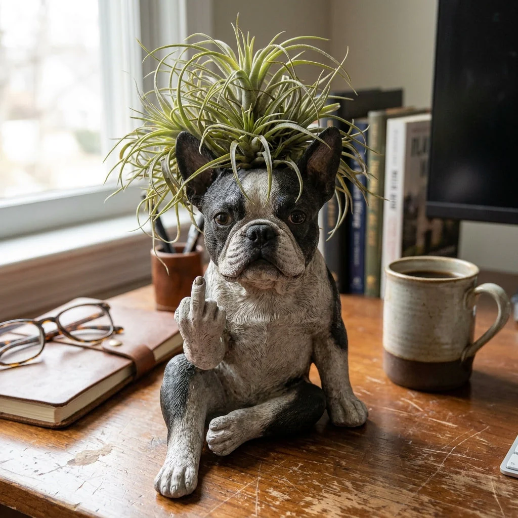 🐶🐶Boston Terrier Planter — Instantly Infuse Your Plants with Personality 🌿 - Image 2