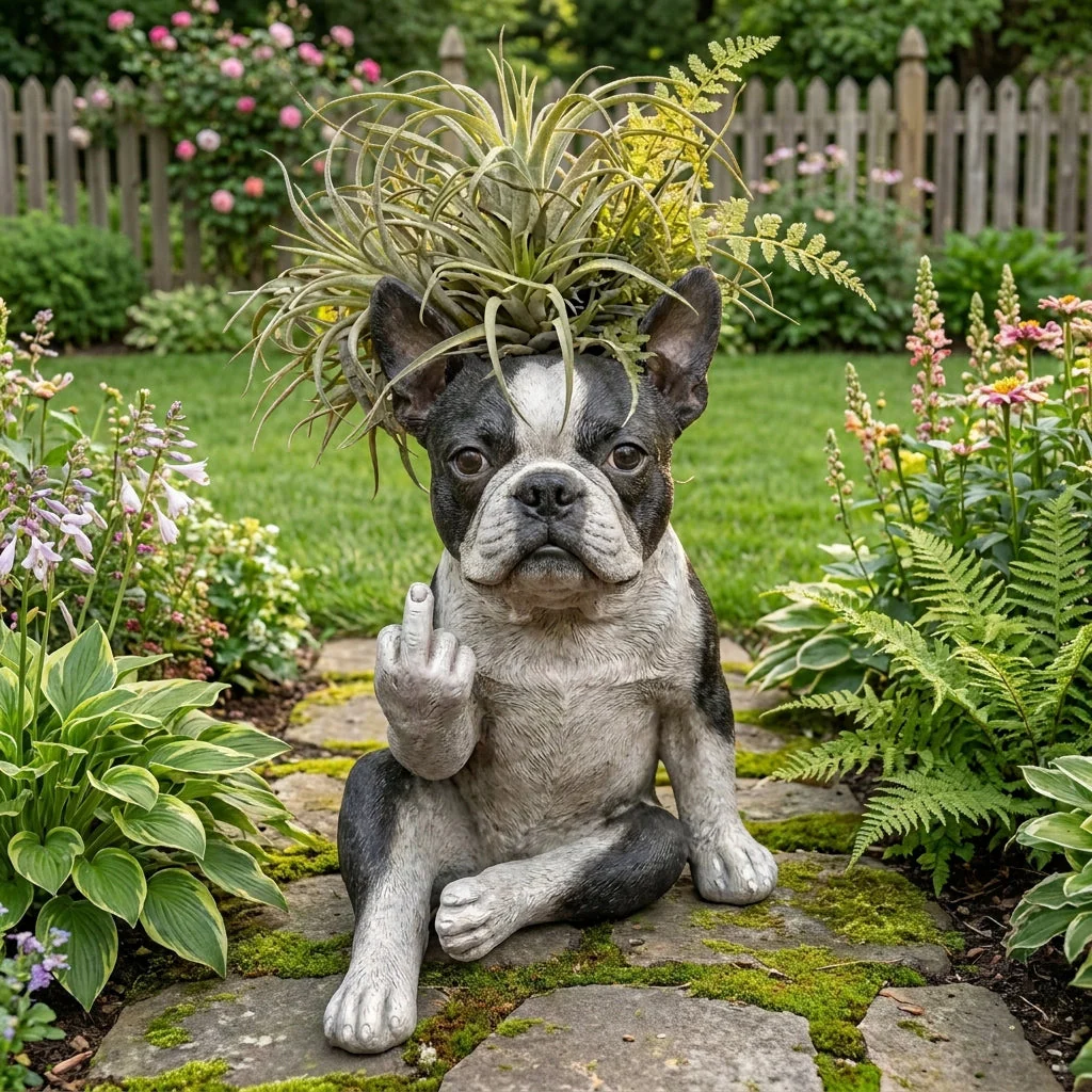 🐶Boston Terrier Planter — Instantly Infuse Your Plants with Personality 🌿 - Image 3