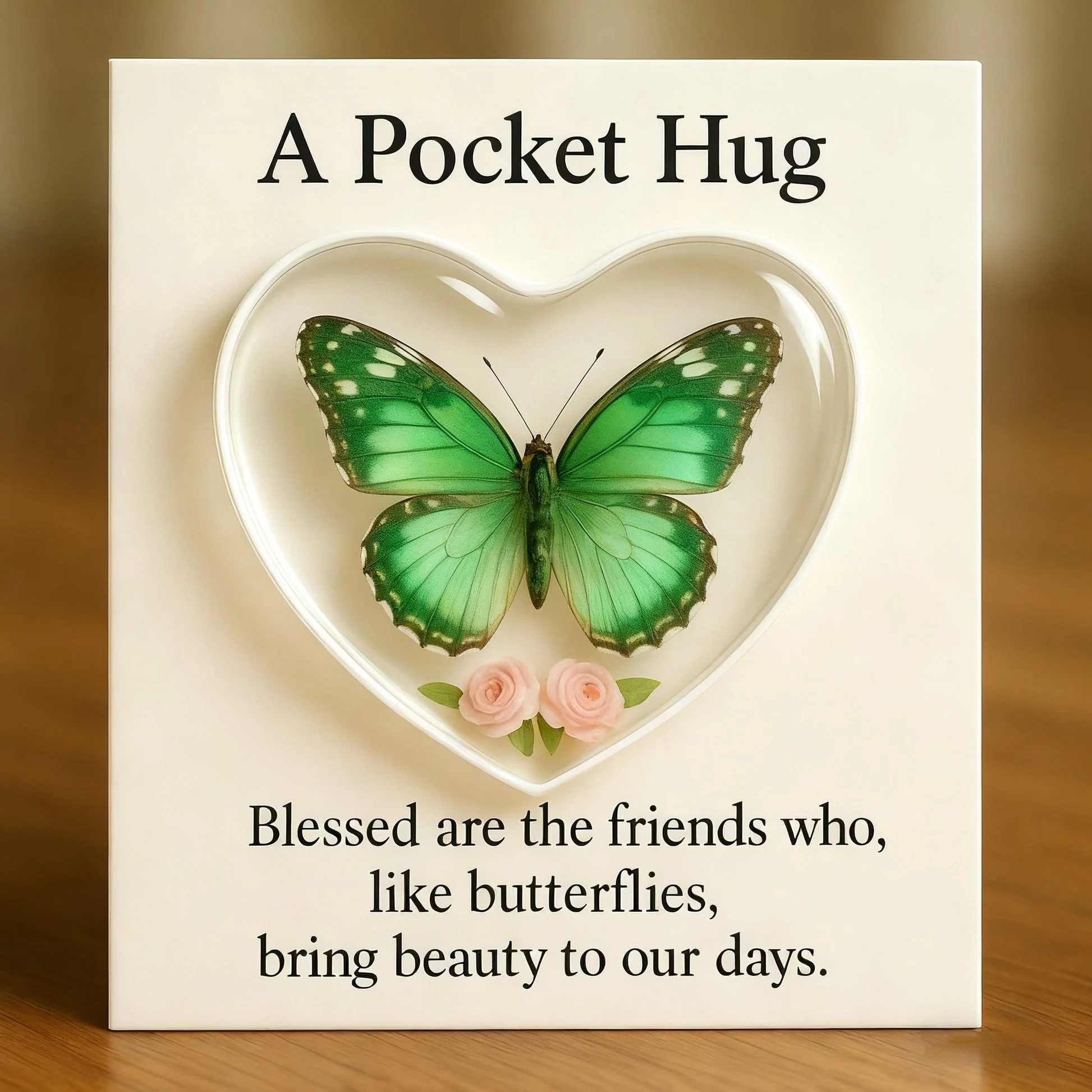 🌲Christmas Gift 50% Off--A Pocket Hug – Friendship Butterfly Keepsake - Image 3