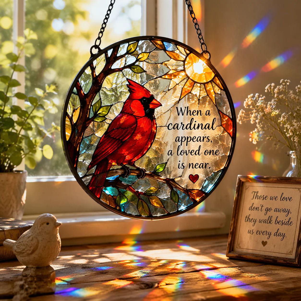 ❤️Cardinal Memorial Suncatcher - Image 3