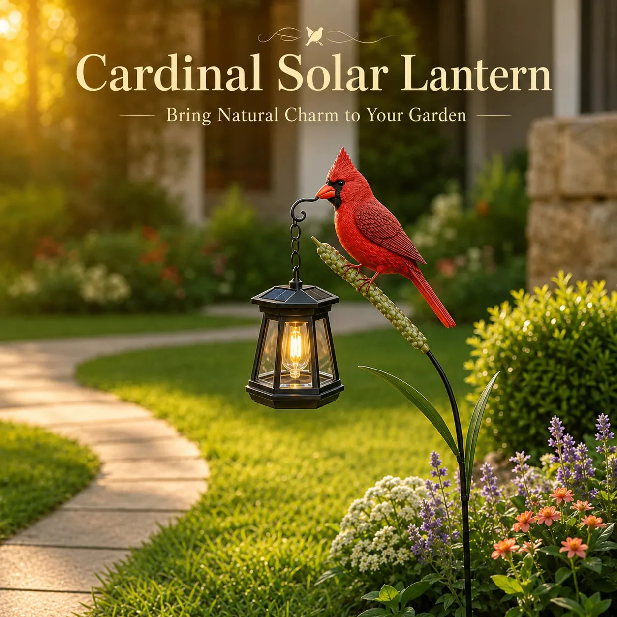 🐦 Cardinal Solar Light—A Beautiful Garden Light That Feels Full of Life - Image 2