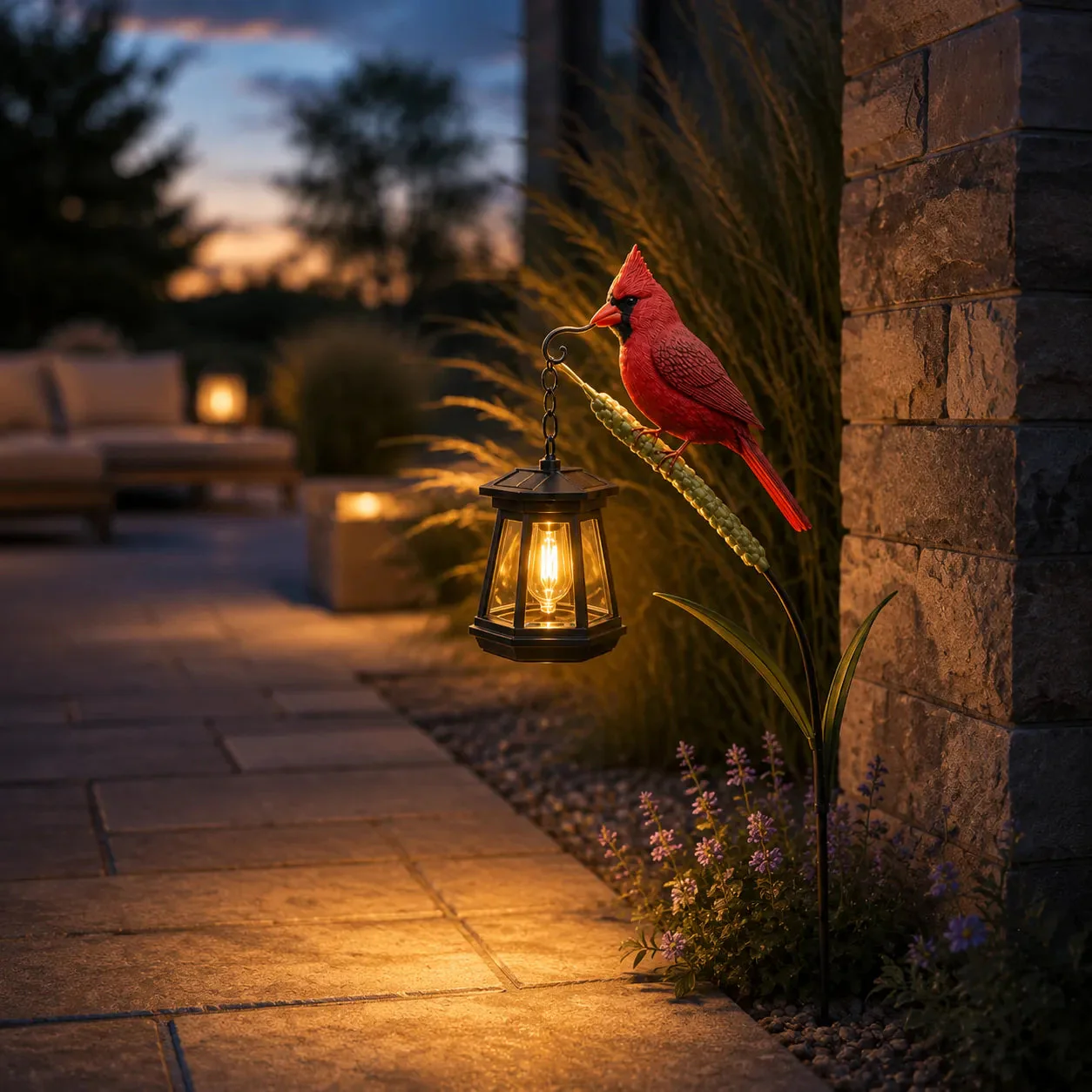 🐦 Cardinal Solar Light—A Beautiful Garden Light That Feels Full of Life - Image 4