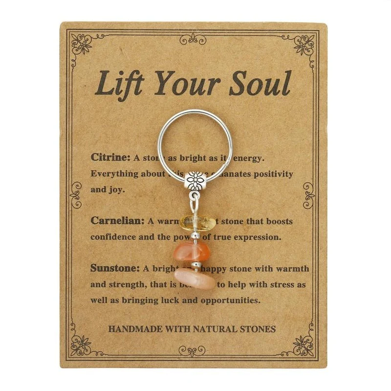 ✨Handmade Natural Stone Keychain – Carry Positivity Everywhere - Image 11
