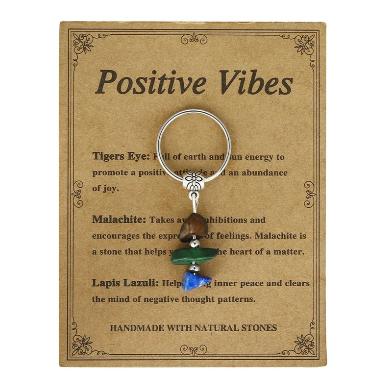 ✨Handmade Natural Stone Keychain – Carry Positivity Everywhere - Image 12