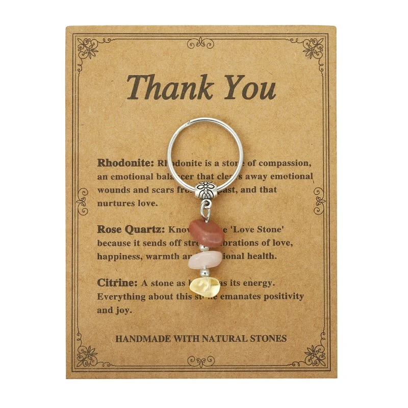 ✨Handmade Natural Stone Keychain – Carry Positivity Everywhere - Image 13