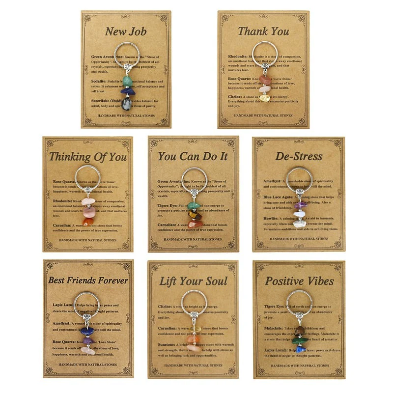 ✨Handmade Natural Stone Keychain – Carry Positivity Everywhere - Image 16