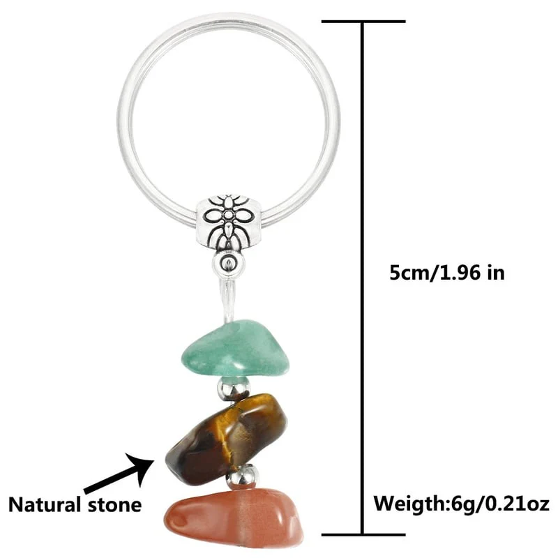 ✨Handmade Natural Stone Keychain – Carry Positivity Everywhere - Image 17