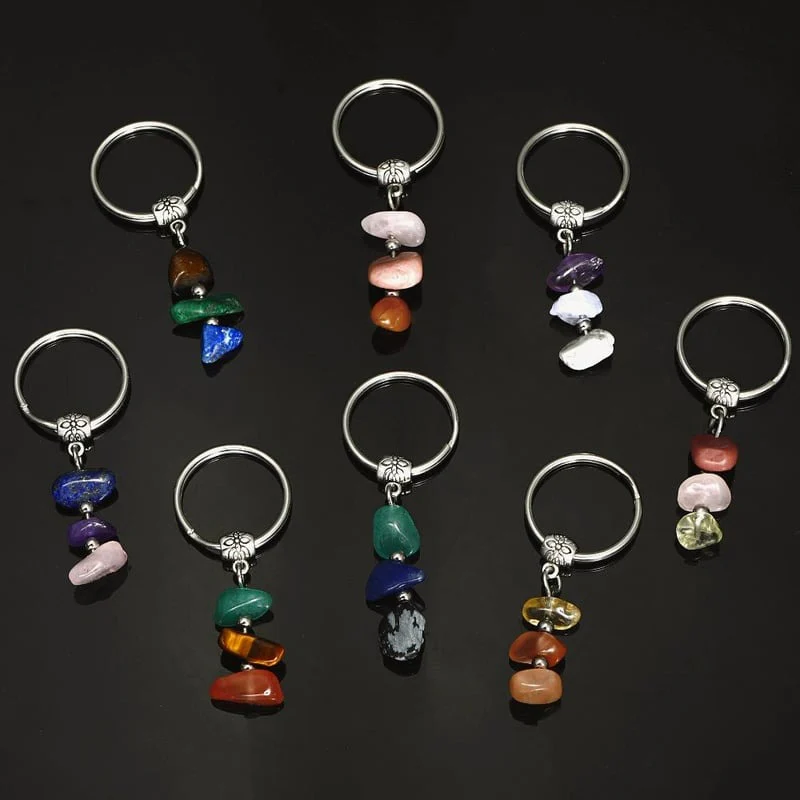 ✨Handmade Natural Stone Keychain – Carry Positivity Everywhere - Image 5