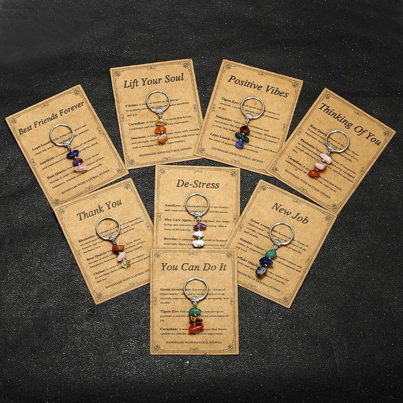 ✨Handmade Natural Stone Keychain – Carry Positivity Everywhere - Image 6