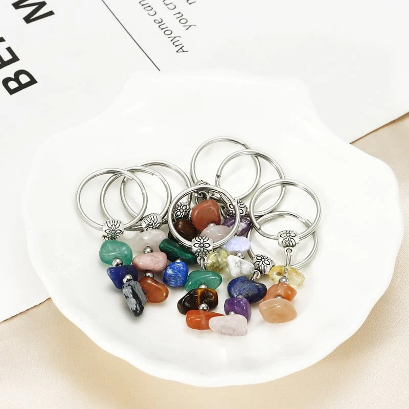 ✨Handmade Natural Stone Keychain – Carry Positivity Everywhere - Image 7