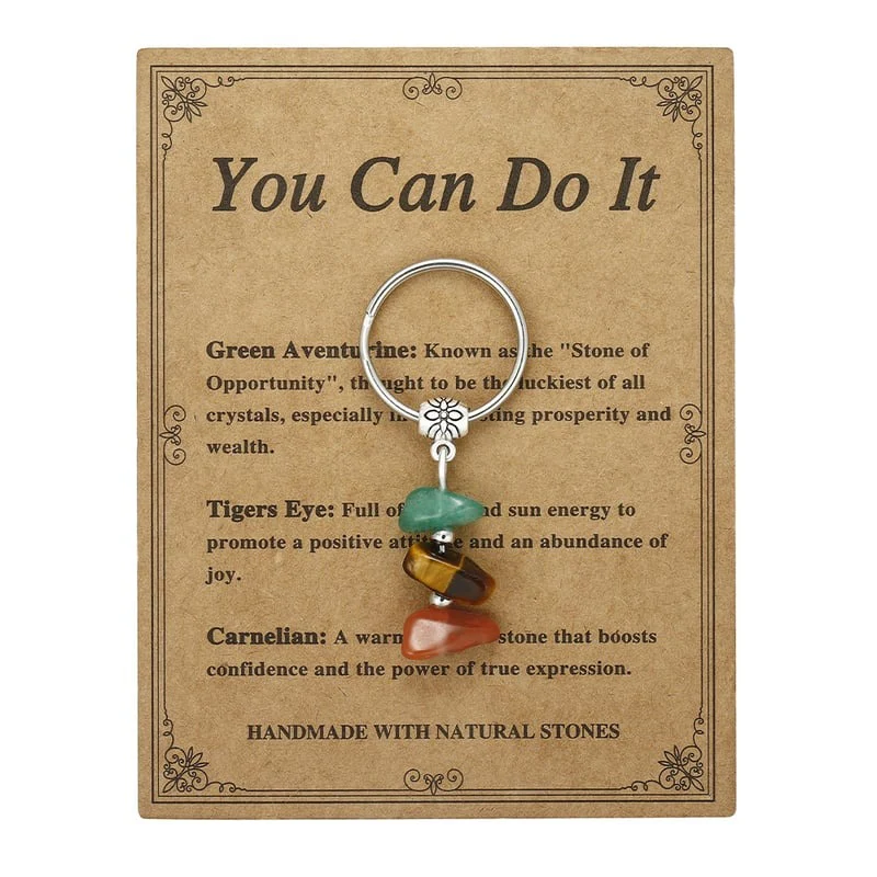 ✨Handmade Natural Stone Keychain – Carry Positivity Everywhere - Image 8
