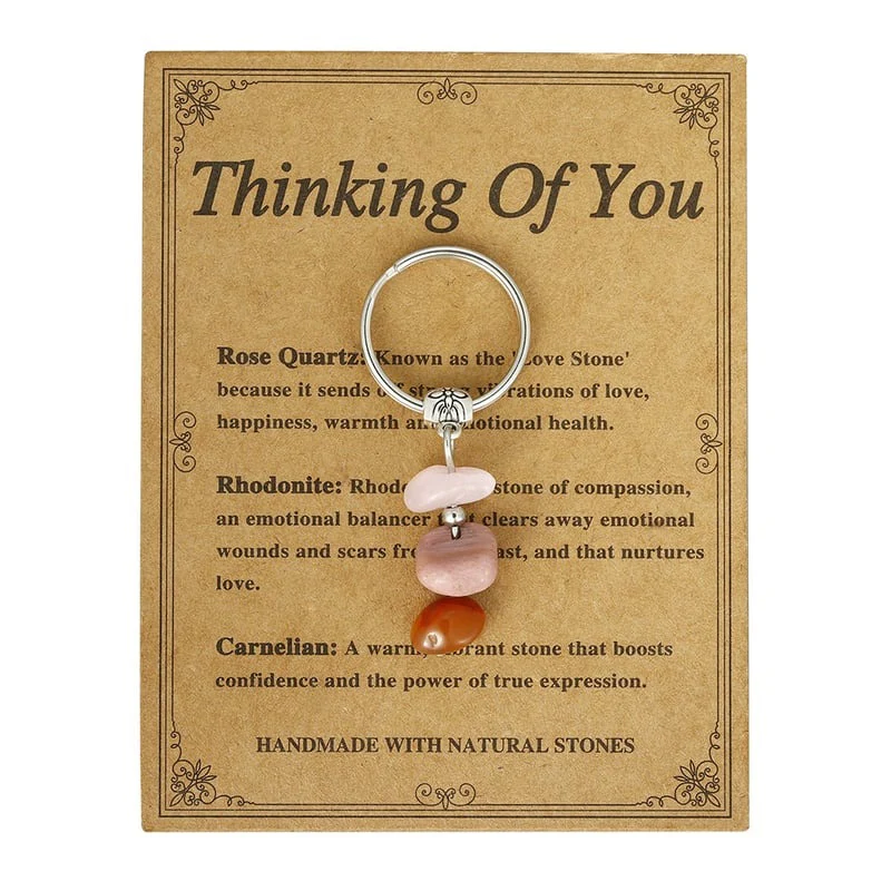 ✨Handmade Natural Stone Keychain – Carry Positivity Everywhere - Image 9