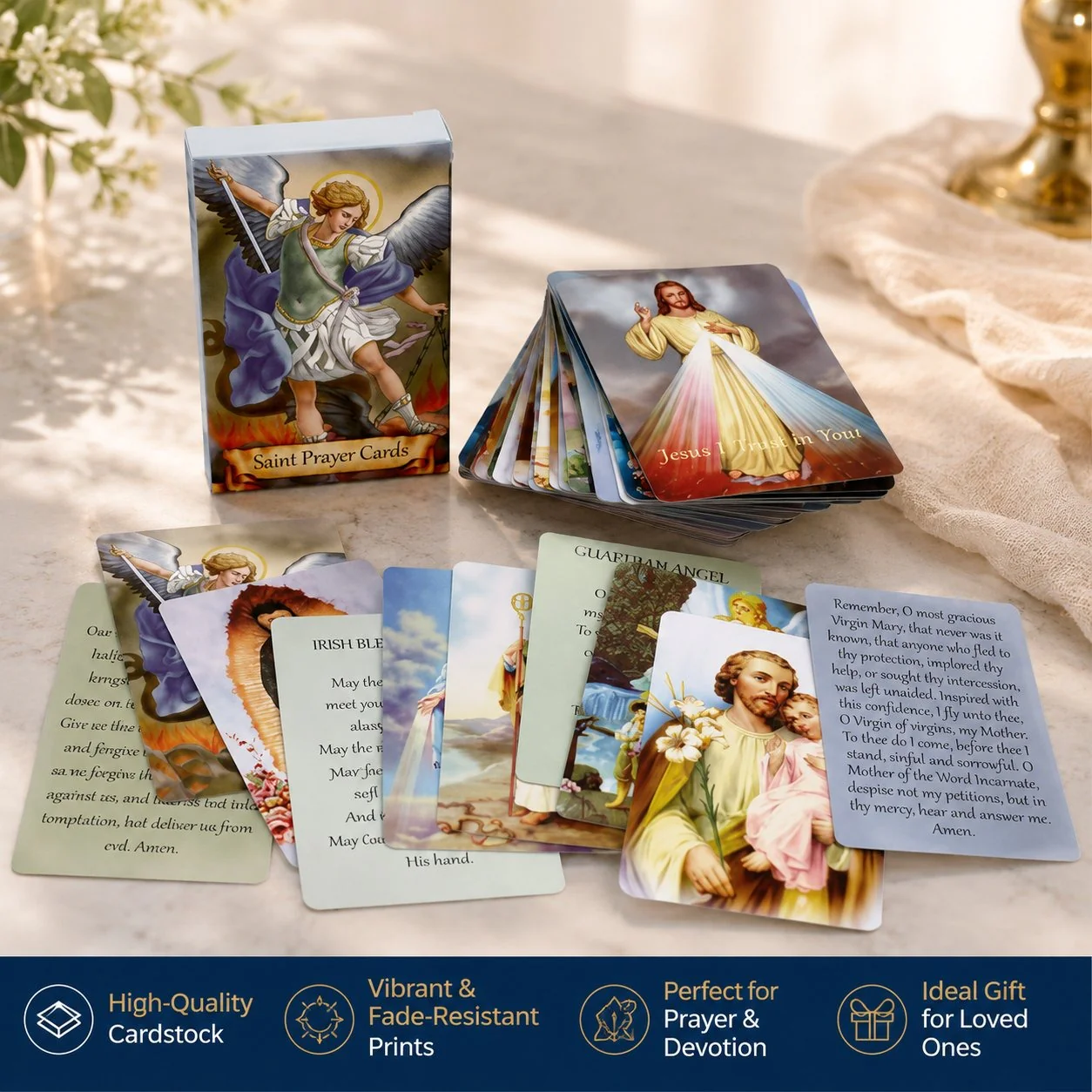 ✝️ Catholic Genuine Leather Holy Card Holder – Pocket Prayer Card Organizer with Snap Closure - Image 10