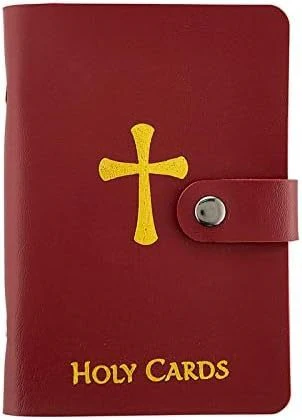 ✝️ Catholic Genuine Leather Holy Card Holder – Pocket Prayer Card Organizer with Snap Closure - Image 14