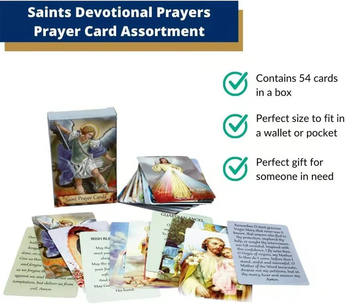 ✝️ Catholic Genuine Leather Holy Card Holder – Pocket Prayer Card Organizer with Snap Closure - Image 8
