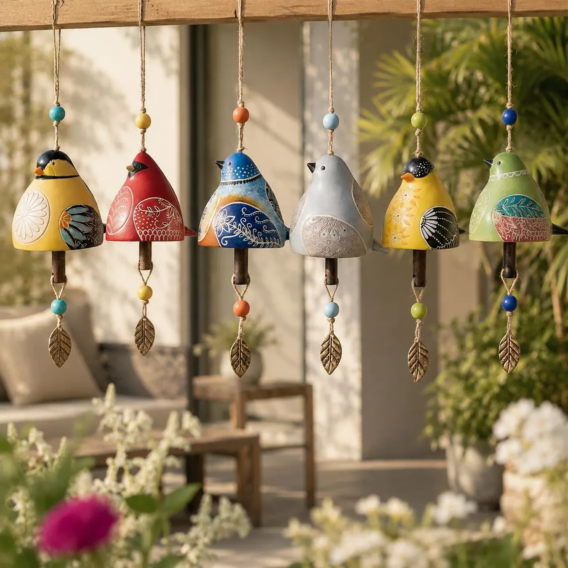 ๐ฆHand-Painted Bird wind Chimes-Buy 2 Free Shipping - Image 2