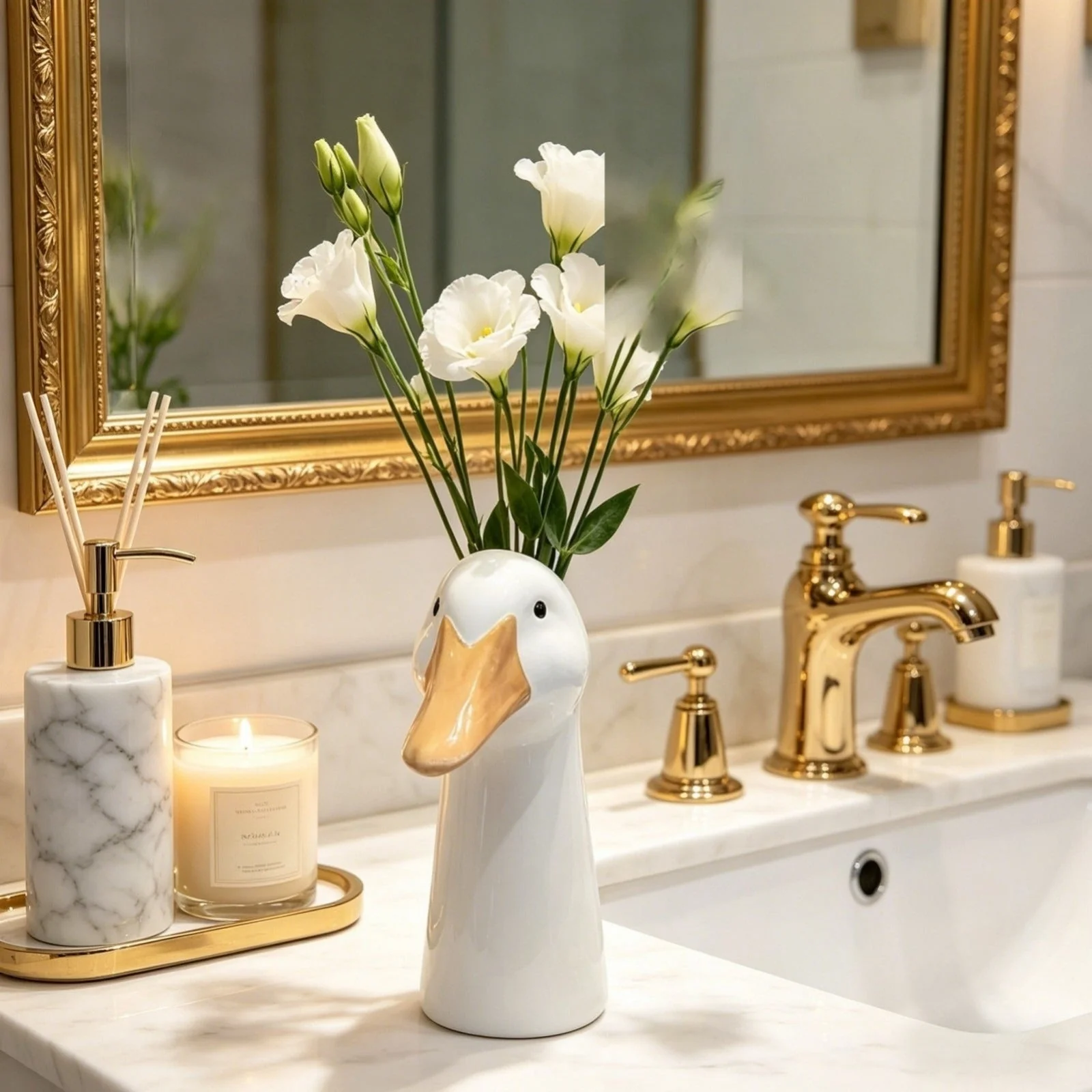🦆 Ceramic Duck Flower Vase - Image 5