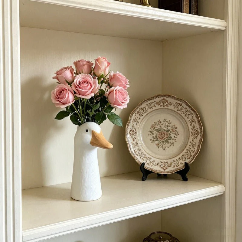 🦆 Ceramic Duck Flower Vase - Image 6
